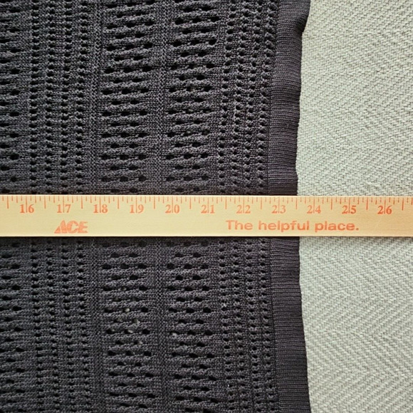 Hooklzo Tunic Blouse Medium Black Crochet Fairycore Y2K Boho Long Sleeve Luxe - Picture 13 of 15